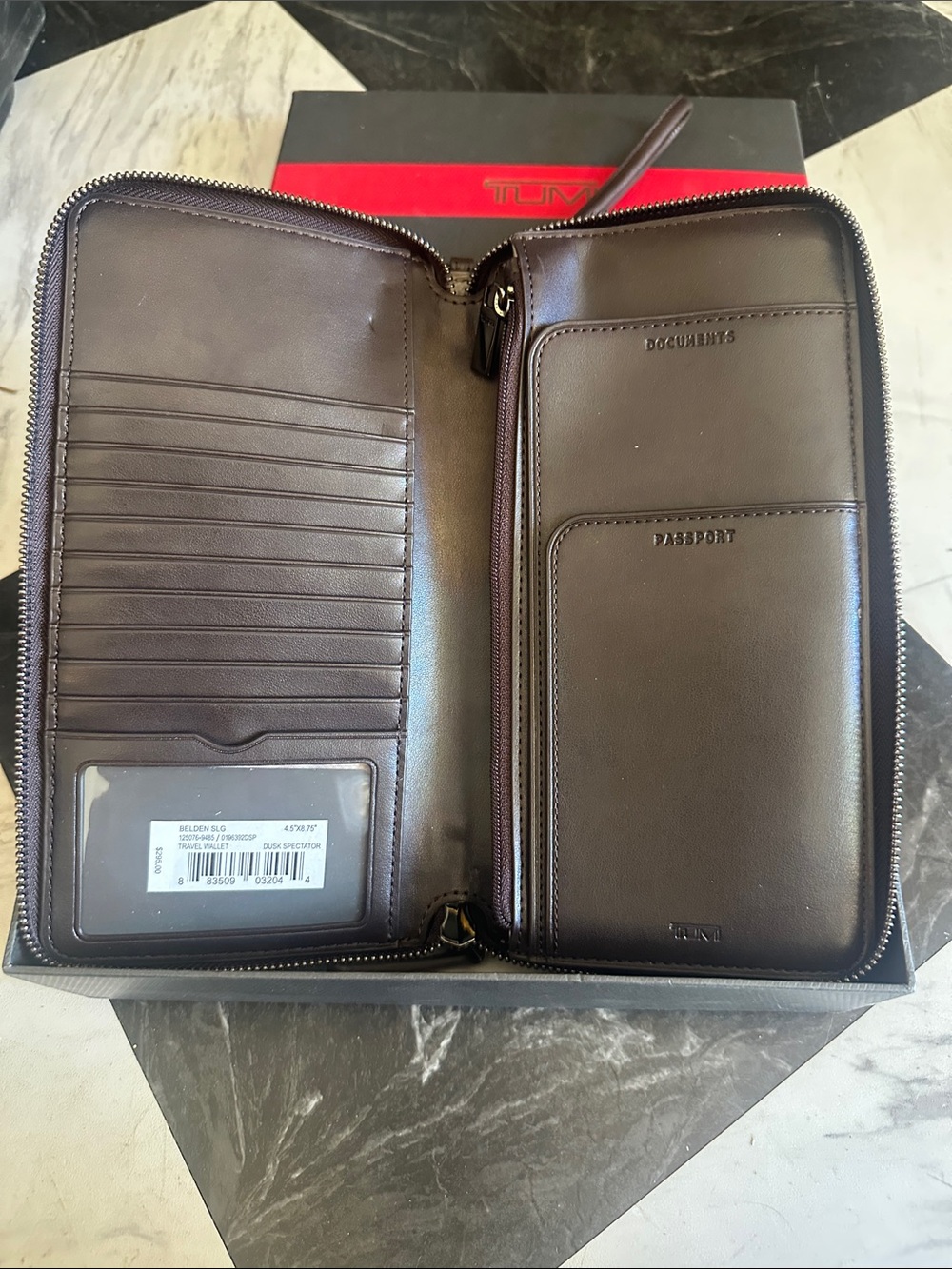 Tumi Two-Tone Travel Wallet - Picture 2 of 5